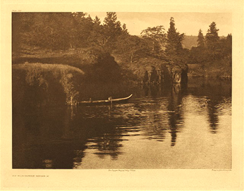 "On Klickitat River" photo by Edward S. Curtis