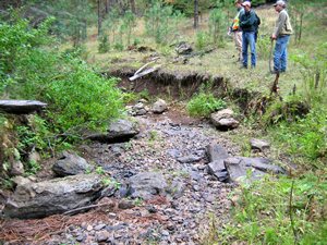 Tepee Creek channel stability issues